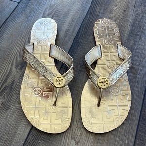 Gold Tory Burch Sandals